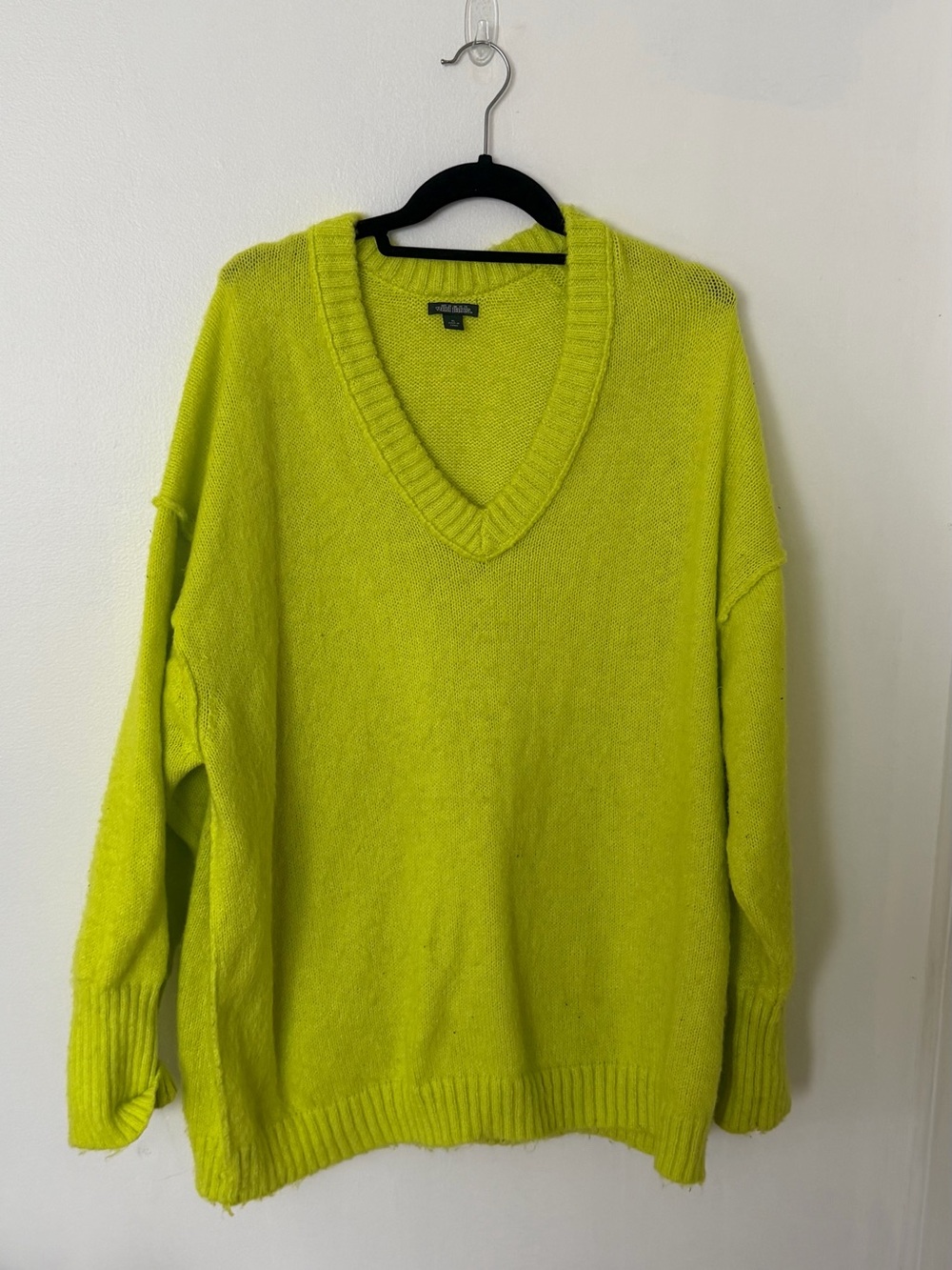 Lime V-Neck Sweater